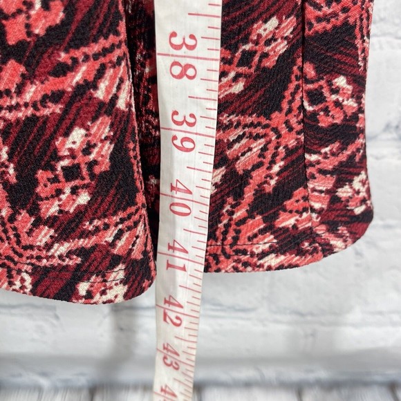 LuLaRoe Dress Dress XL Fit Flare Artsy Munroe Pink Red Skater Stretch - Picture 10 of 13